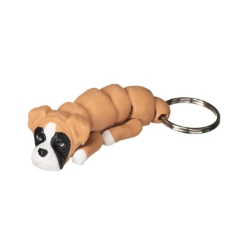 Bokser rudy - brelok do kluczy